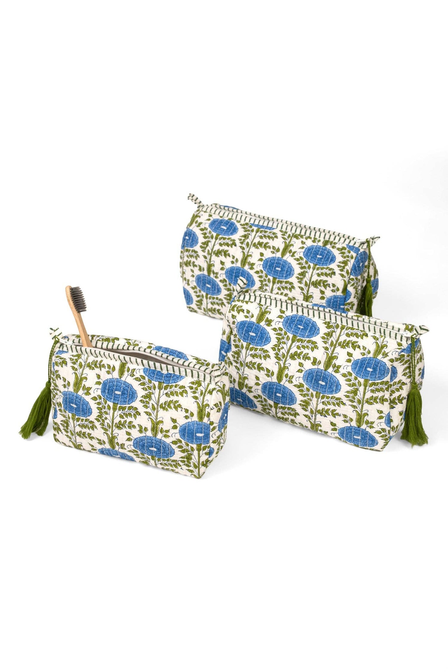 Araminta Toiletry Bag - Blue: Small