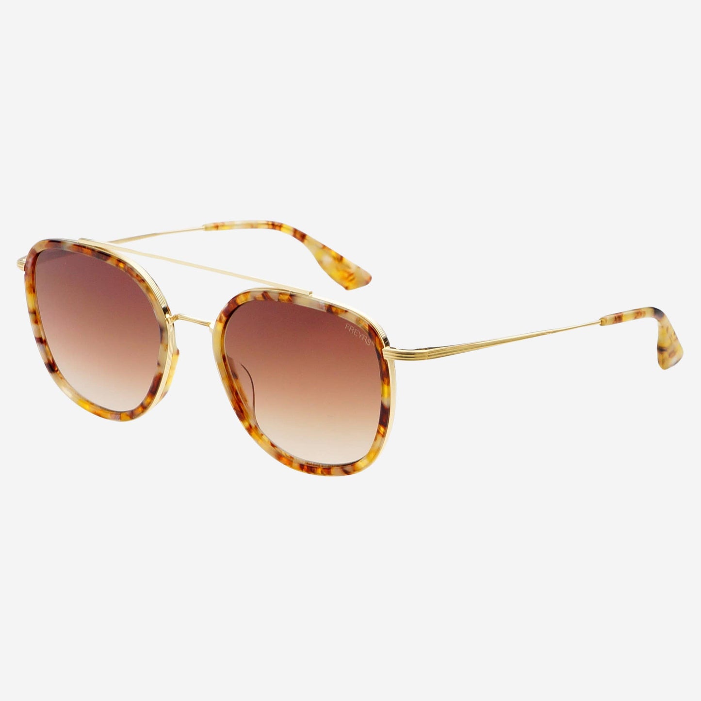 Weston Acetate Round Sunglasses : Brown Pearl