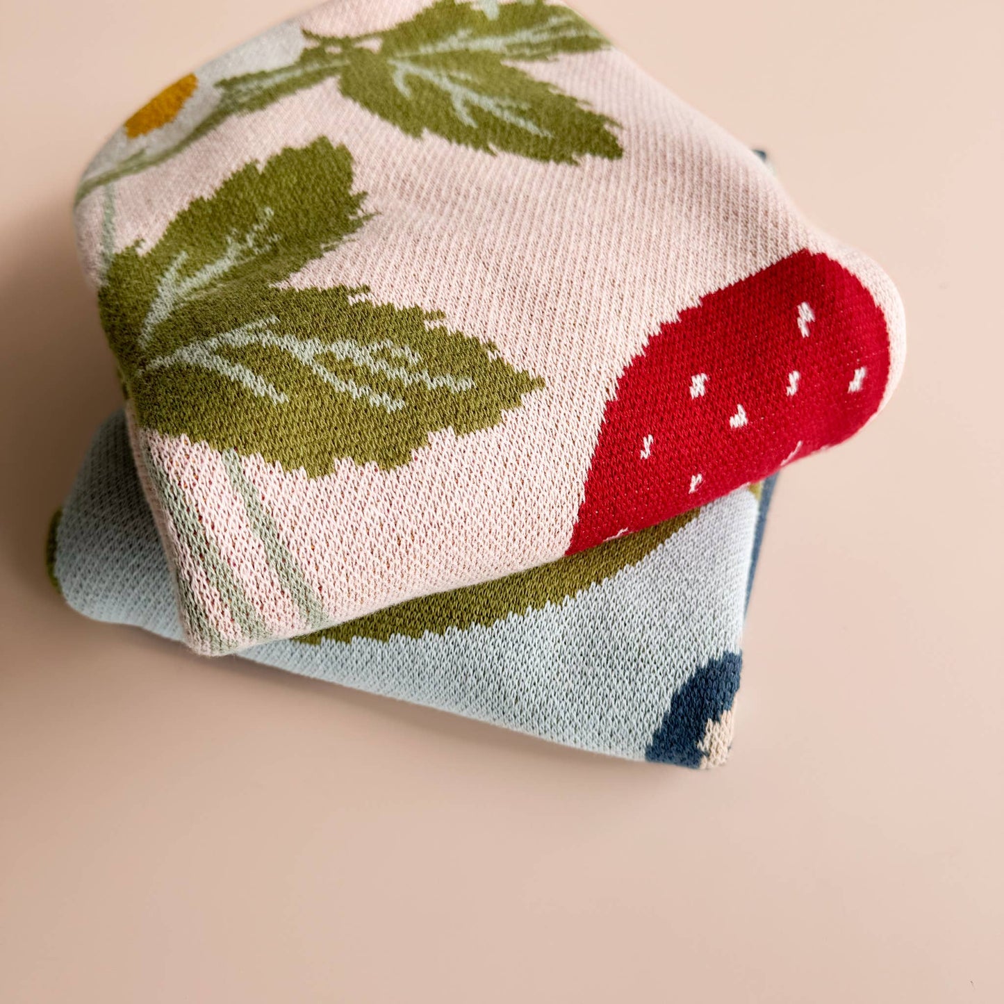 Blanket Strawberry Bunny Organic Baby Decor Summer Gift