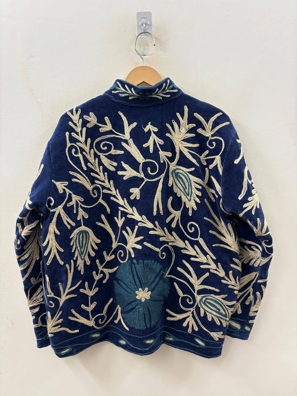 PRE-ORDER The Dusty Midnight — Hand Embroidered Velvet Jacket