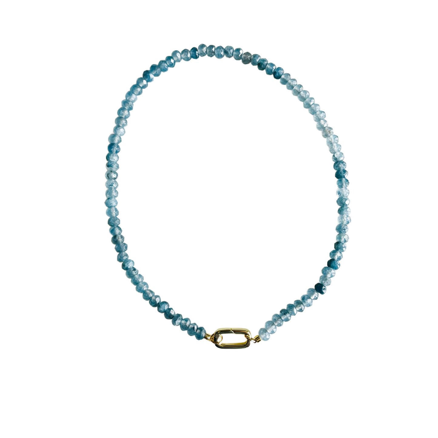 Mini Candy Necklaces: Blue Gray Jade