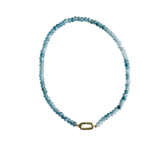 Mini Candy Necklaces: Blue Gray Jade