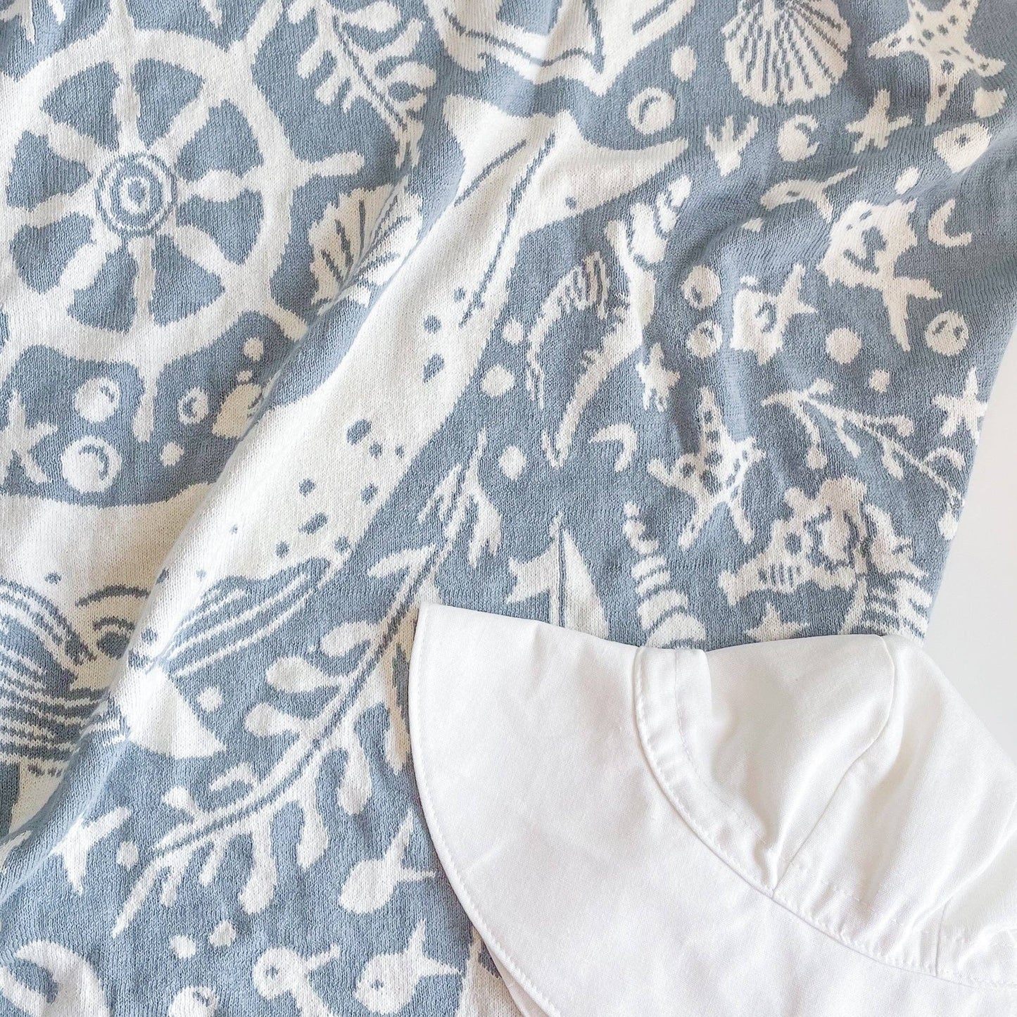 Blanket Nautical Summer Ocean Organic Cotton Baby Gift