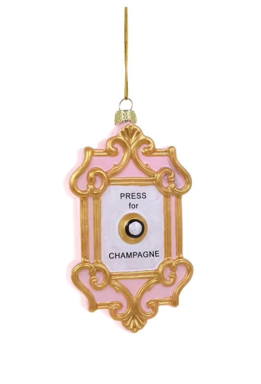 Champagne Button Ornament