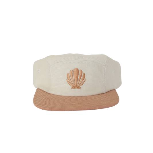Seashell Corduroy Five-Panel Hat: Size 3